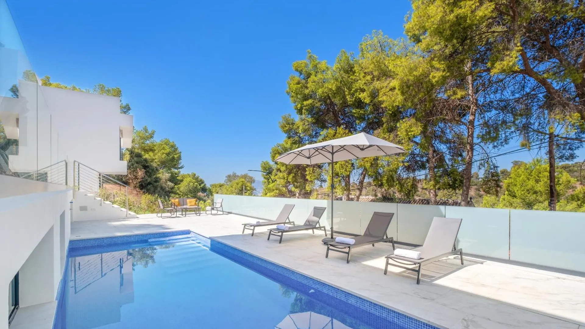 Villas Pinares De San Anton, Malaga, With Sea, City And Mountain Views