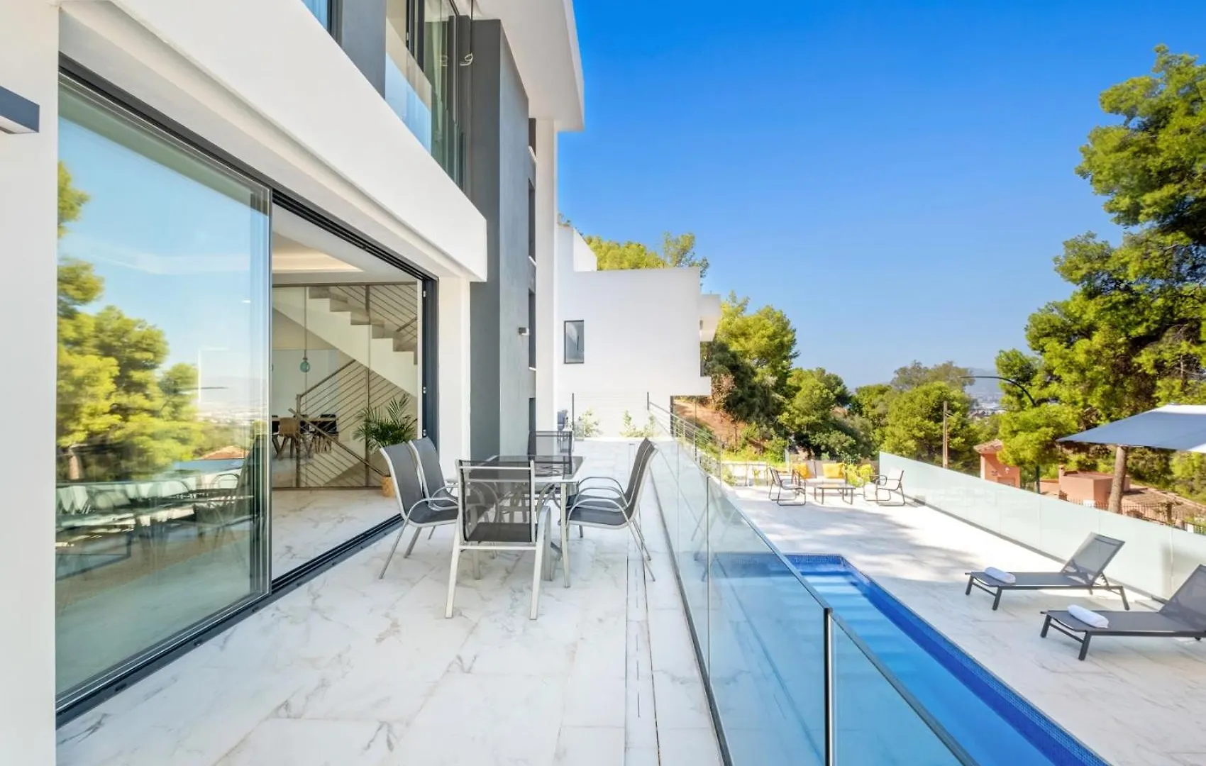 Villas Pinares De San Anton, Malaga, With Sea, City And Mountain Views